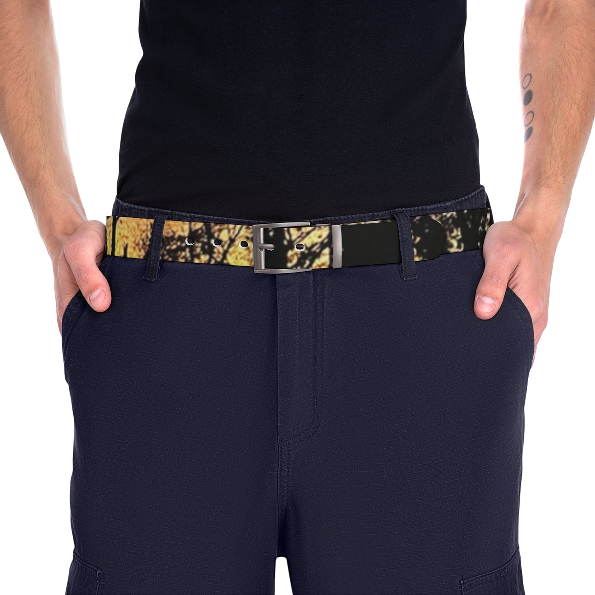 Stylish Camouflage Pattern Designer Belt Accessory