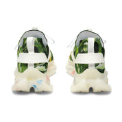 Stylish Futuristic Green Leaf Design Sneakers