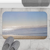 Beautiful Ocean Waves and Sandy Beach Mat
