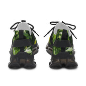 Stylish Green Print Athletic Sneakers for Unisex Wear