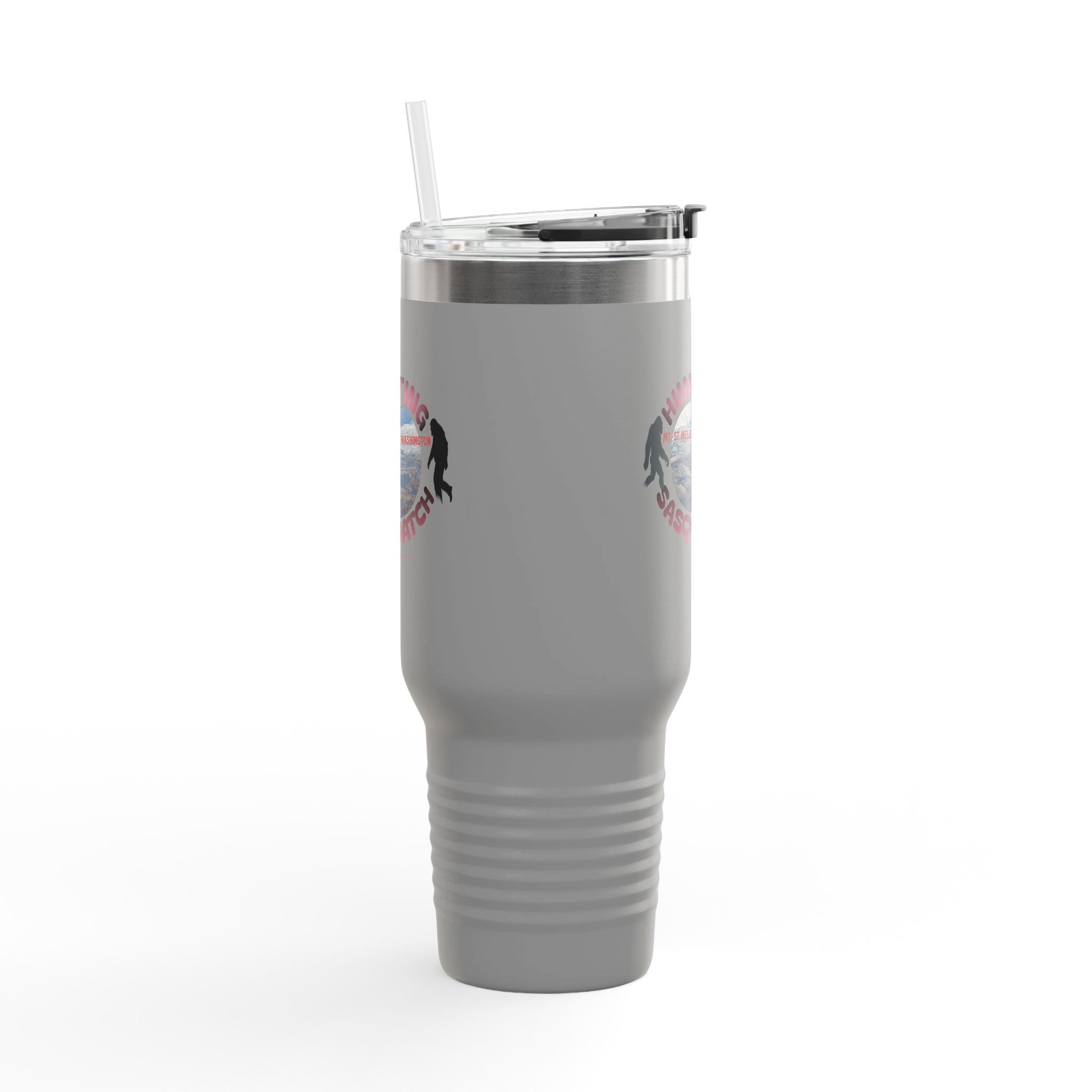 Adventures Awaiting Gray Travel Tumbler Product