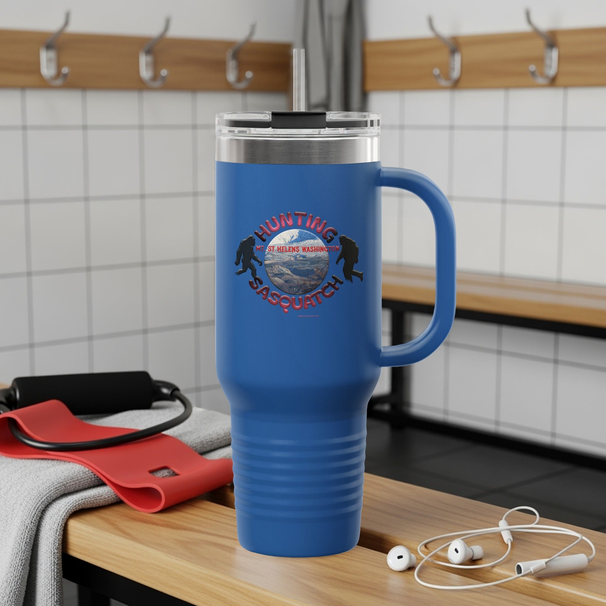 Hunting for Sasquatch Large Travel Mug product