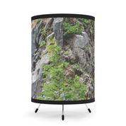 Scenic Mountain Forest Print on Modern Lampshade