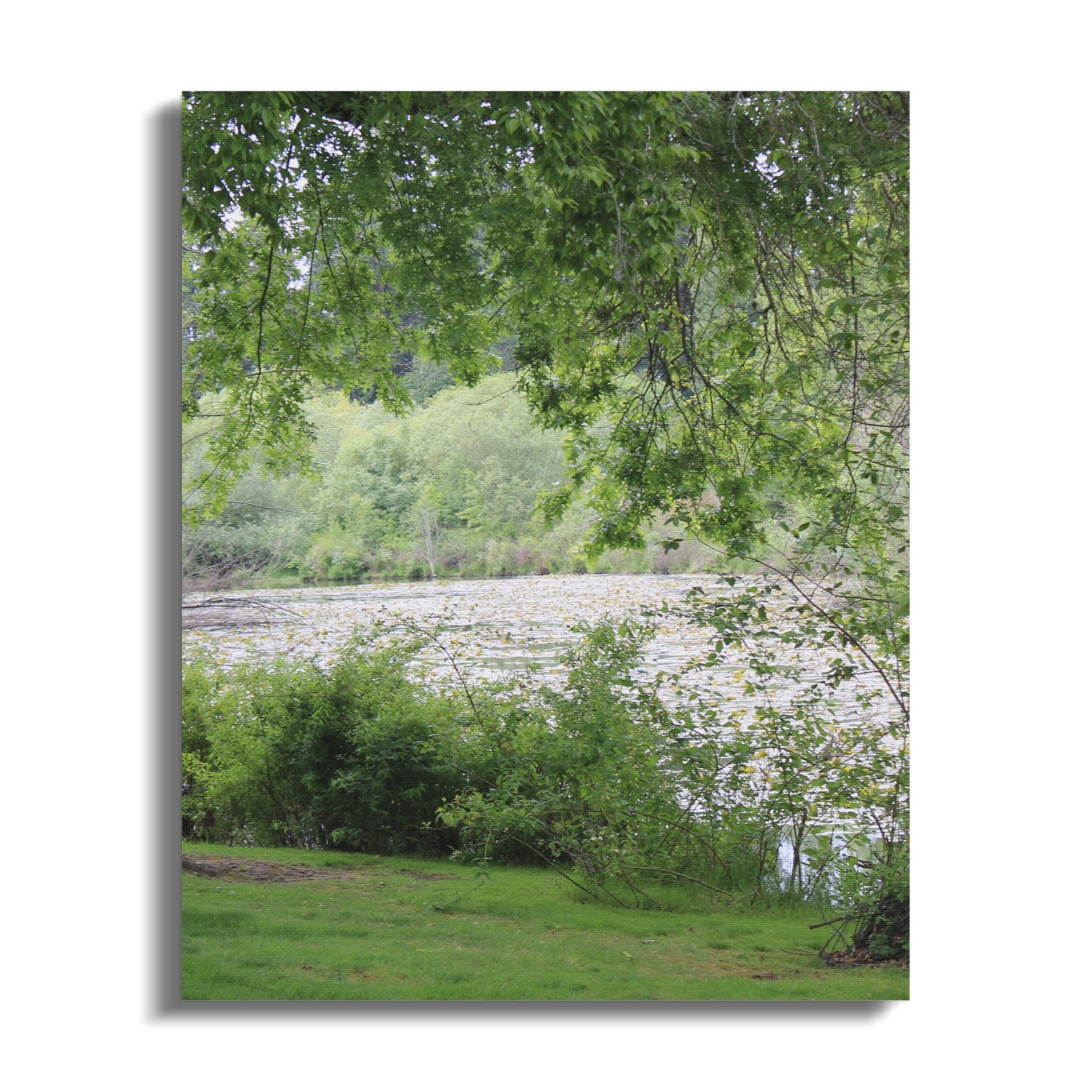 Scenic Landscape of a Peaceful River Canvas product