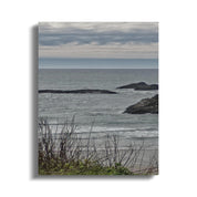 Serene Coastal View Under Cloudy Sky Wall Art product type