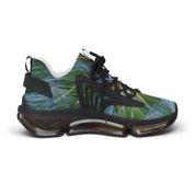 Colorful Sneakers Featuring Artistic Leaf Design