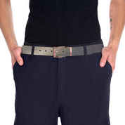 Stylish Men's Belt with Rose Gold Detailing Accessory