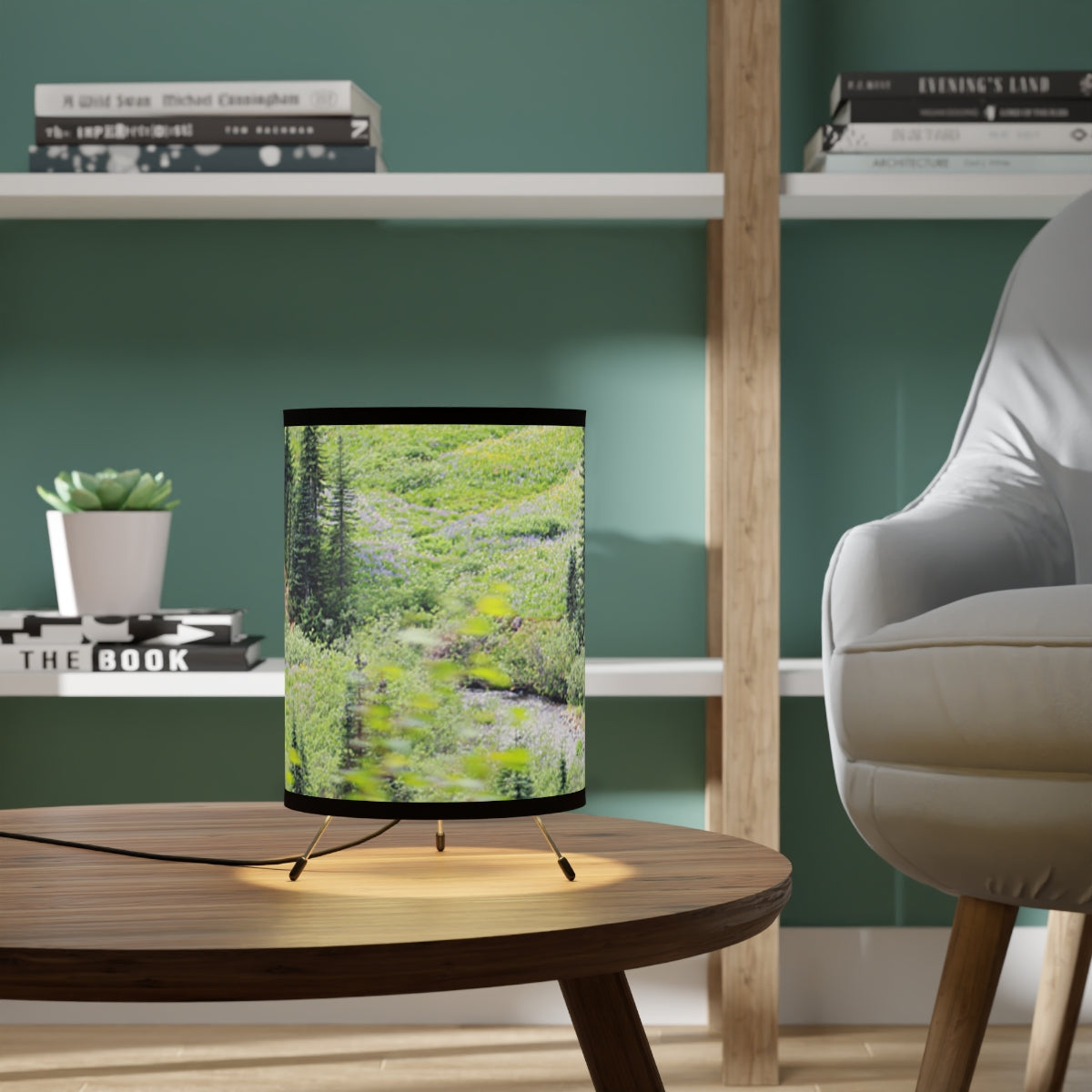 Scenic Nature Design Contemporary Table Lamp Decor