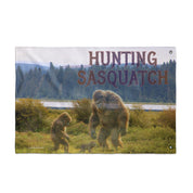 Hunting Sasquatch Scenic Forest Flag product