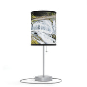Elegantly Designed Lampshade with Waterfall Scenic View