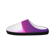 Purple and White Gradient Slippers Cozy Footwear