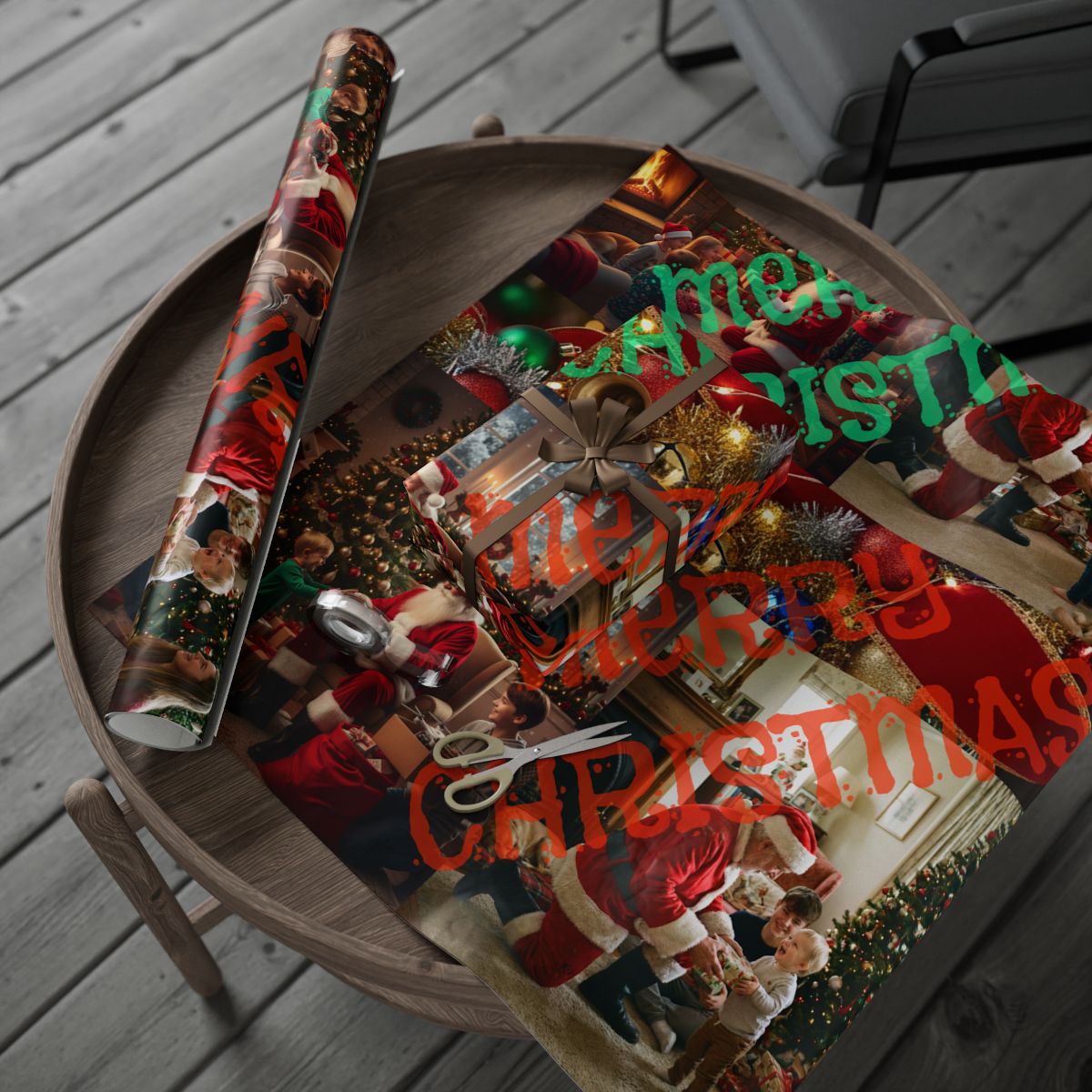 Christmas Themed Wrapping Paper for Festive Occasions