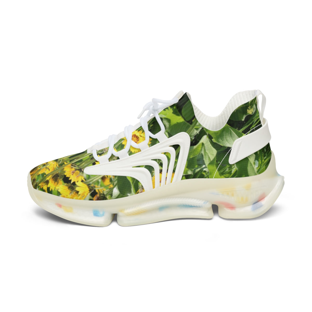Floral Patterned Stylish Athletic Footwear for Women