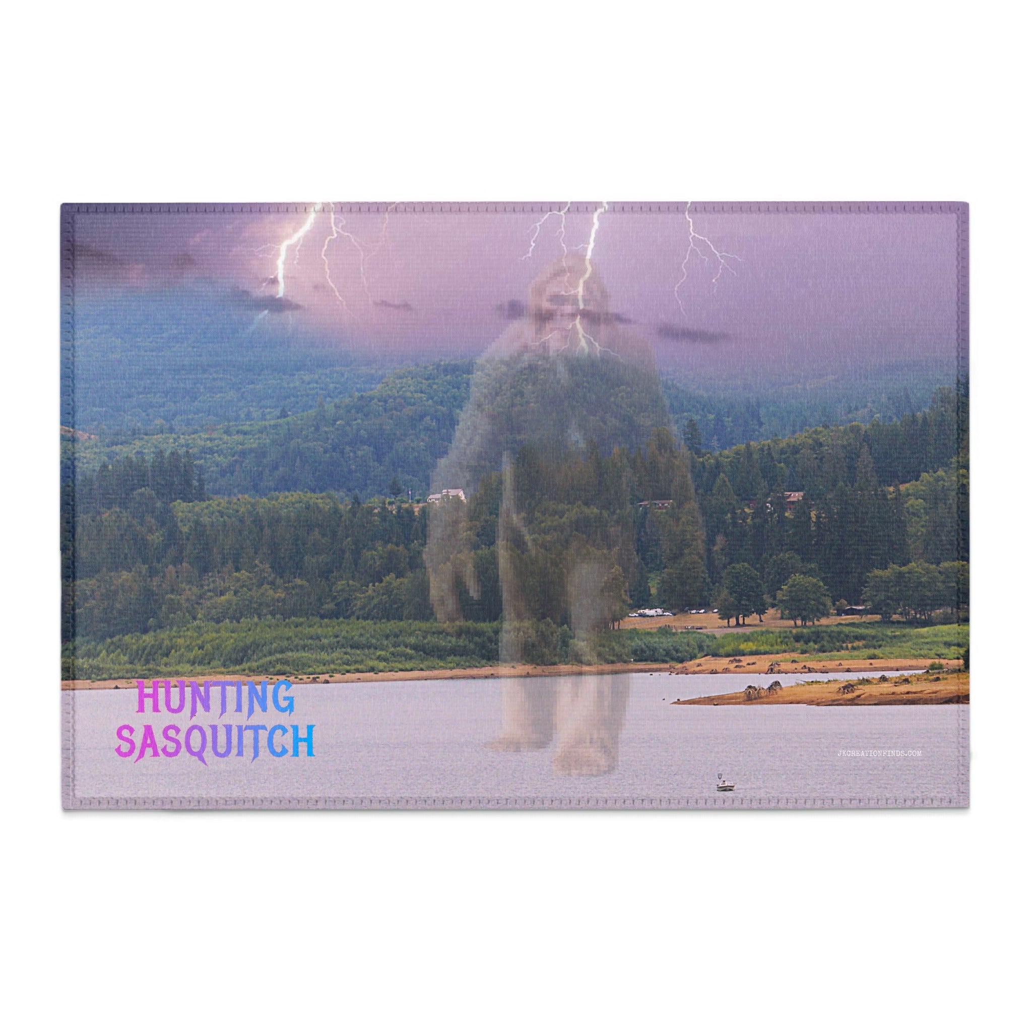 Hunting Sasquitch Illustrated Art Print product