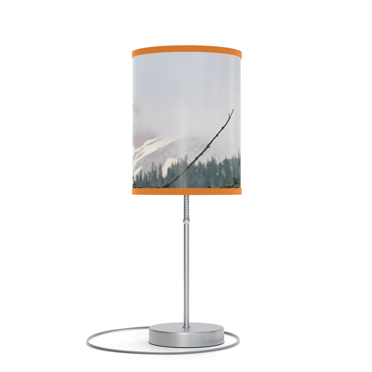 Serene Mountain Misty Peak Scenic Table Lamp Product