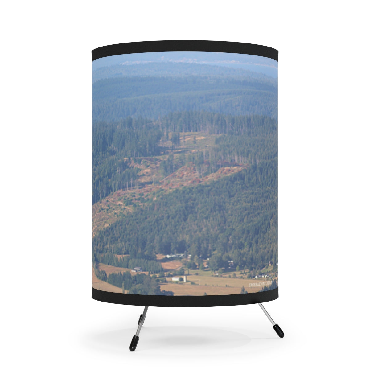 Scenic Forest Landscape on Cylindrical Product