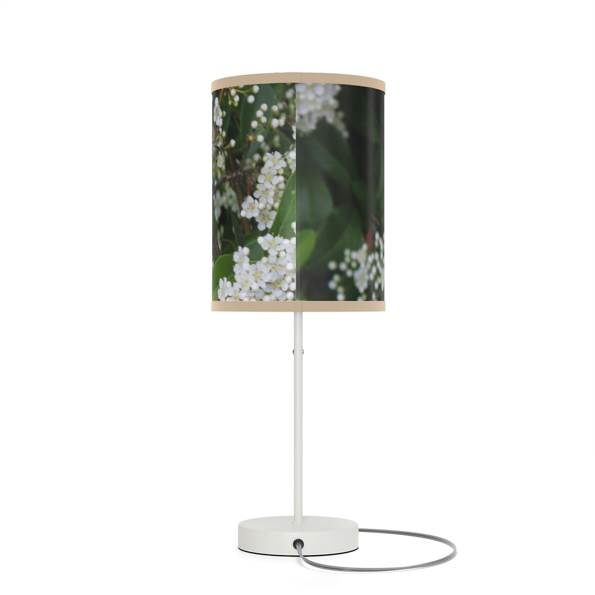 Elegant Floral Design Custom Table Lamp Product