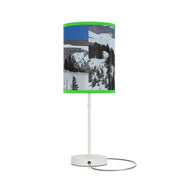 Winter Mountain Landscape Design for Lamp Décor