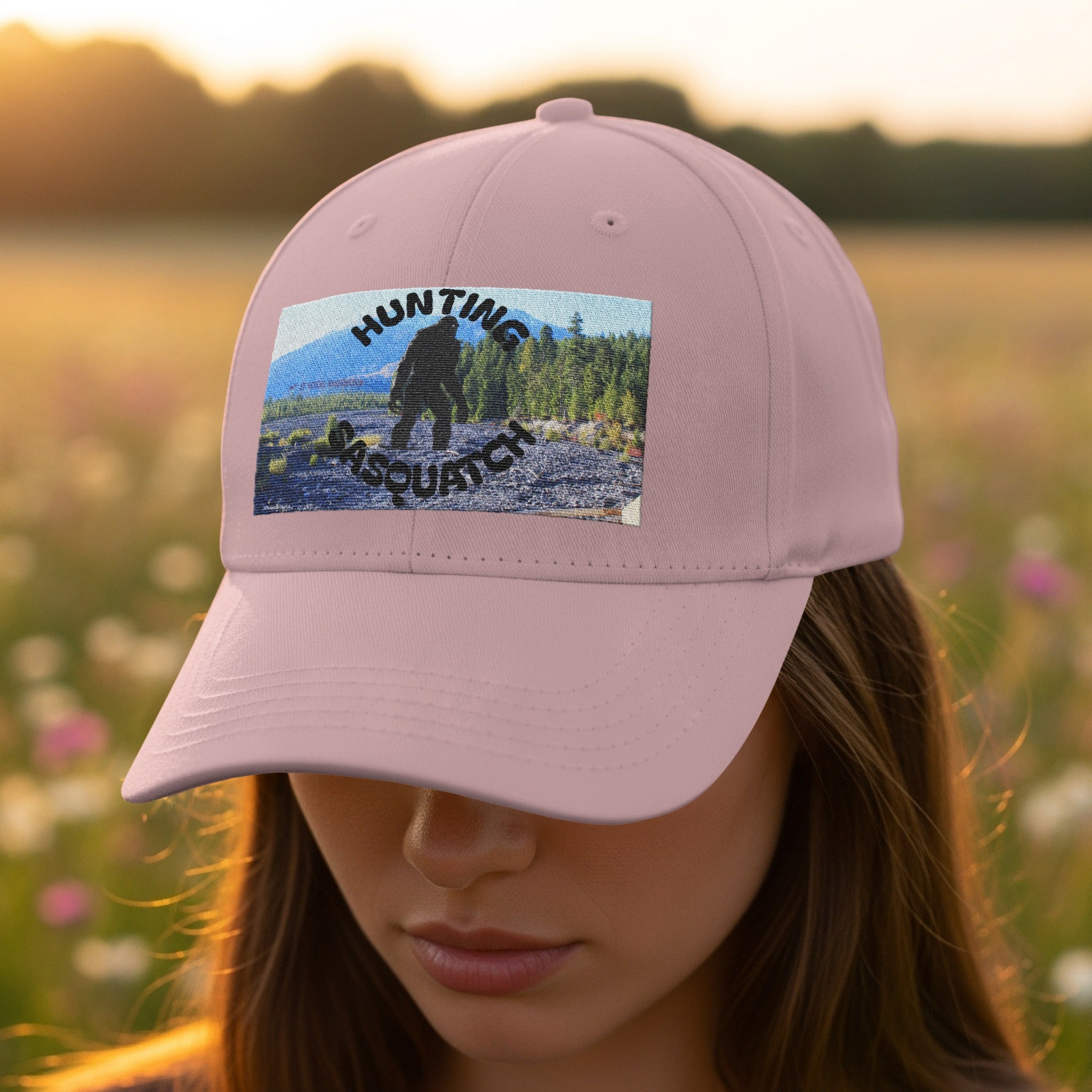 Hunting Sasquatch Embroidered Adjustable Cap product