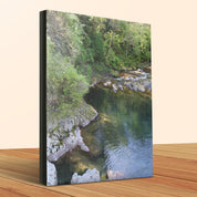 Serene Nature River Landscape Wall Art Canvas product type