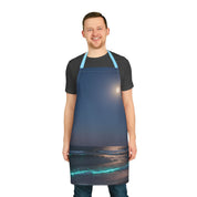 Stunning Ocean Night Scene Apron for Kitchen Use