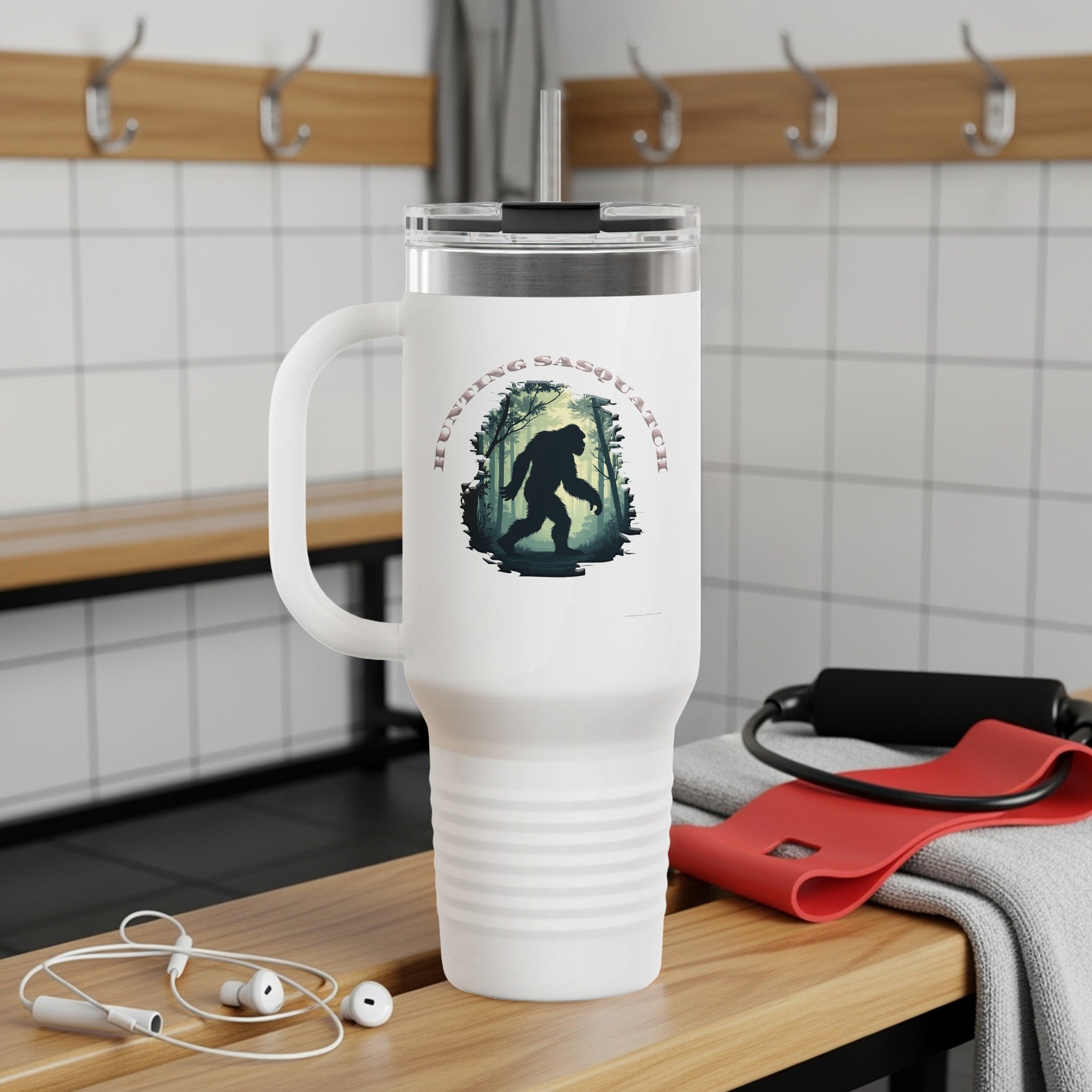Hunting Sasquatch Travel Mug product type
