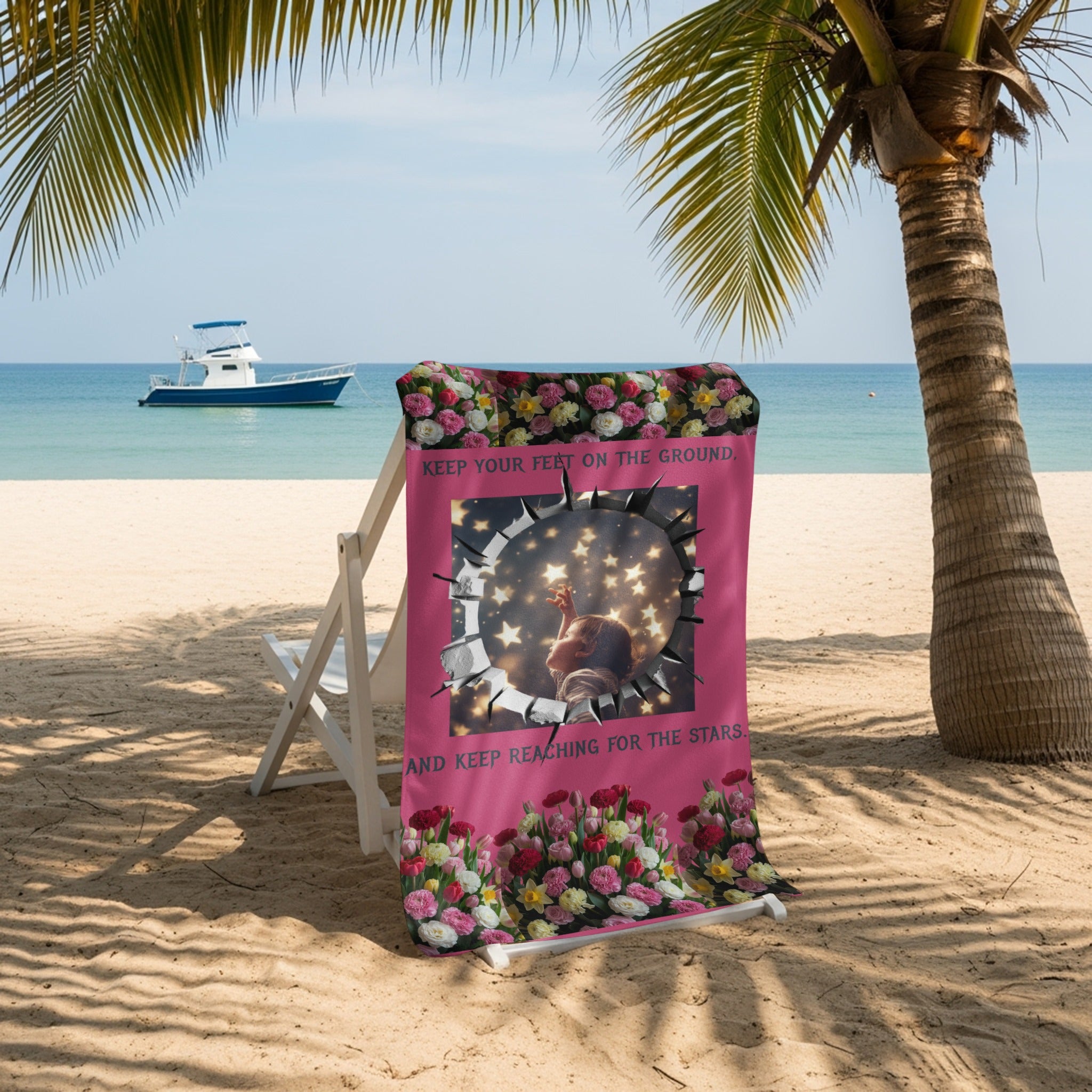 Keep Reaching For The Stars Beach Towel product