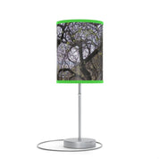 Unique Green Accented Silhouette Tree Design Lamp
