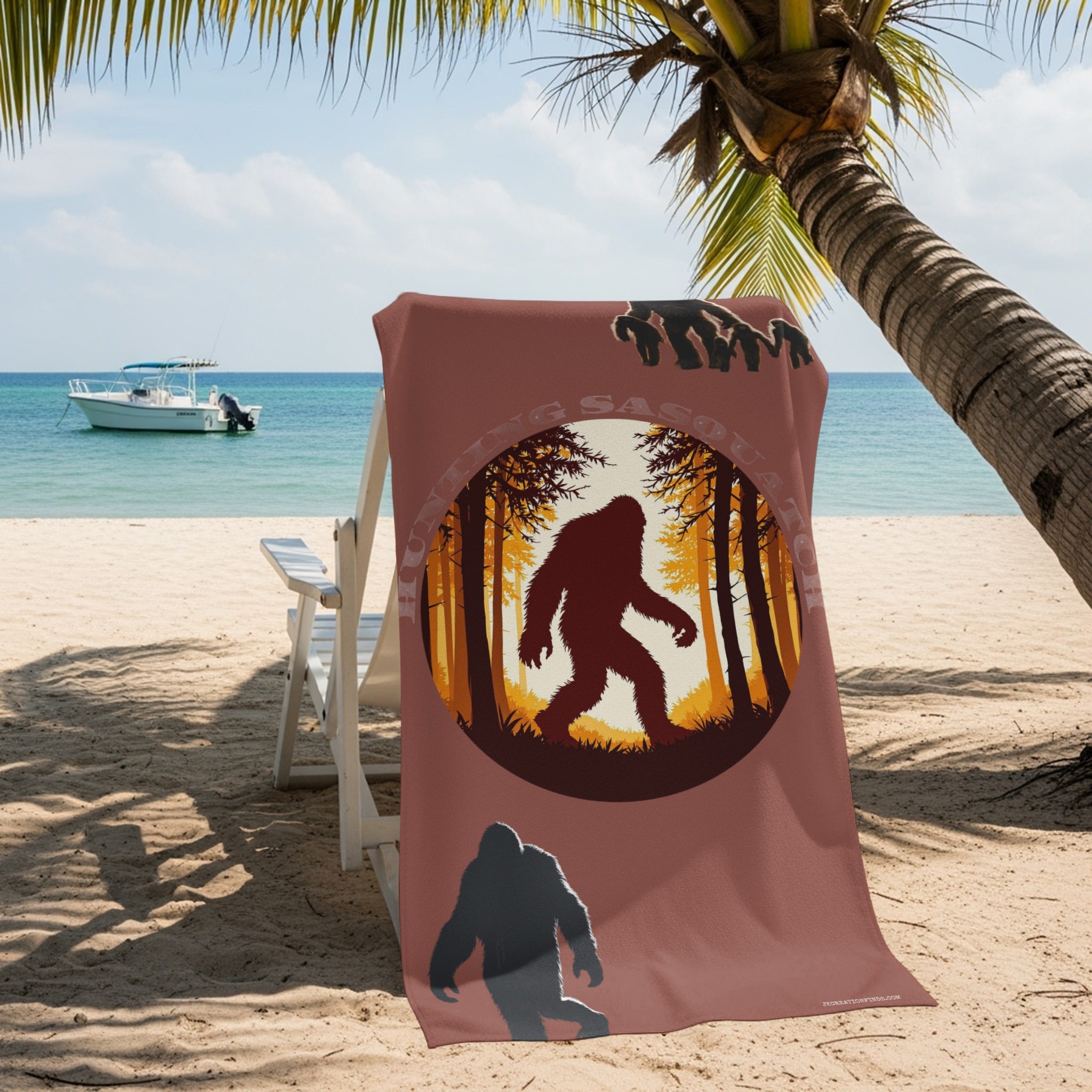 Sasquatch Design Beach Towel Perfect Vacation Product Type
