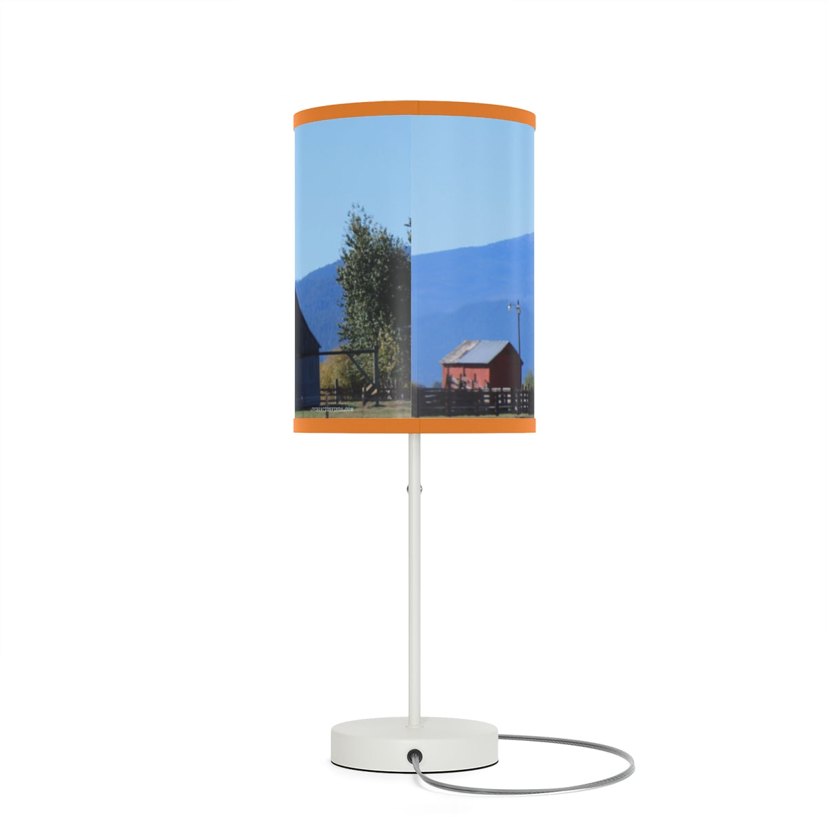 Beautiful Scenic View Printed Table Lamp