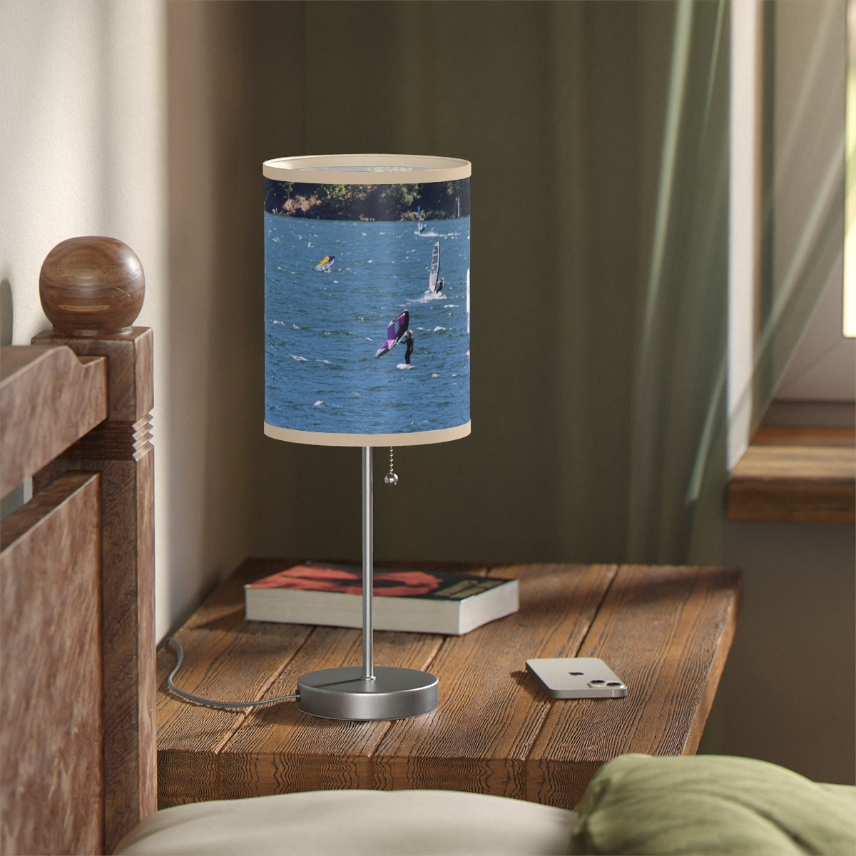 Windsurfer on Ocean Scene Tablet Lamp Product