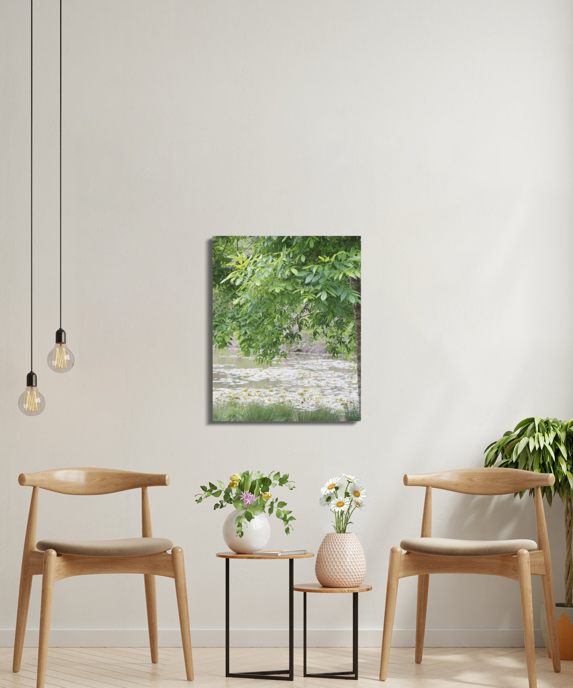 Serene Lakeside Morning Wall Canvas Art product type