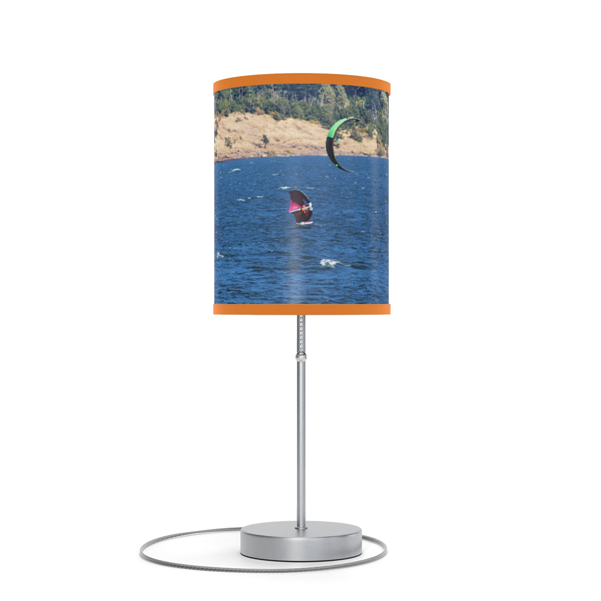 Kiteboarding Adventure on Lake Scenic Lamp Product