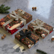 Festive Holiday Christmas Presents with Santa Design