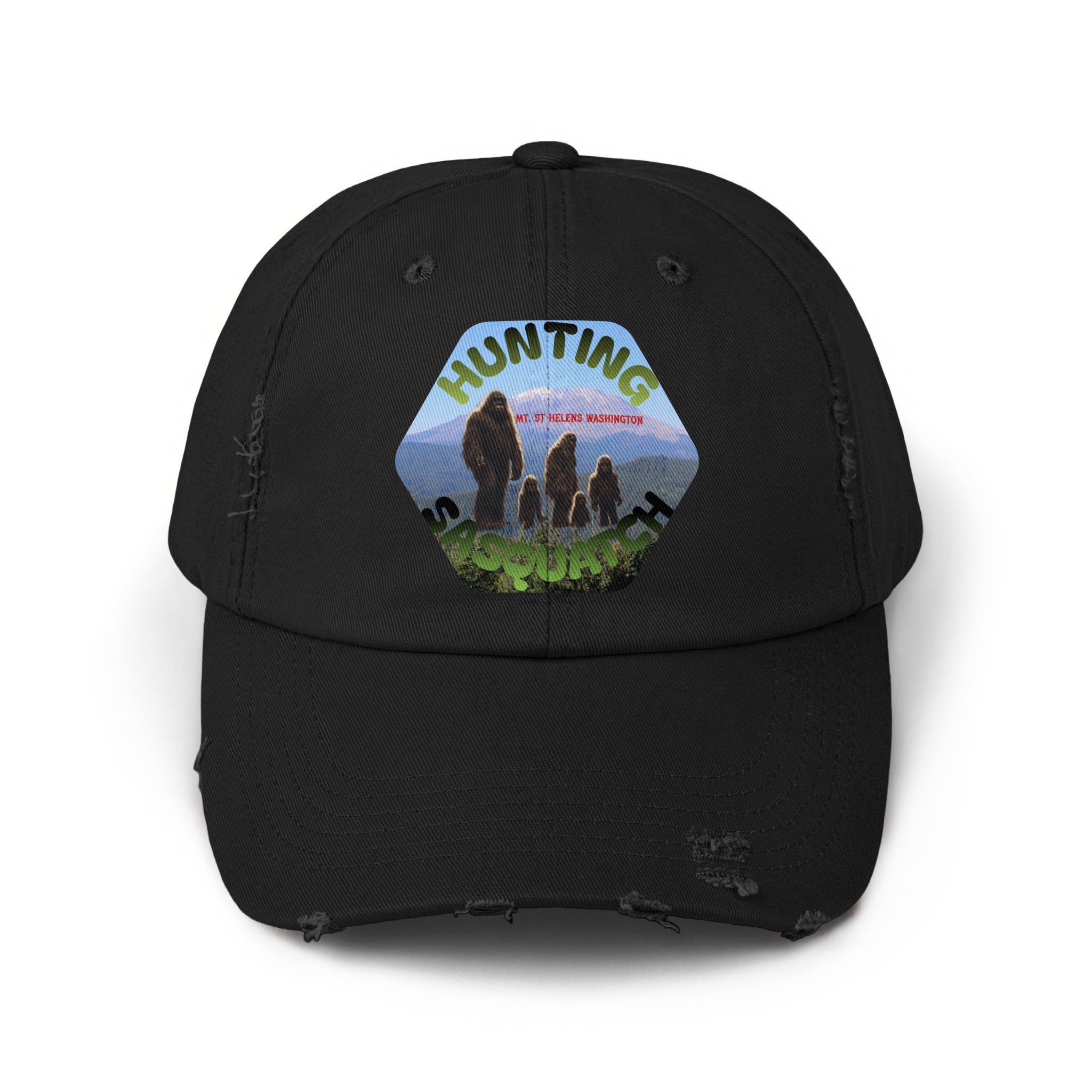 Hunting Sasquatch Distressed Vintage Look Cap product