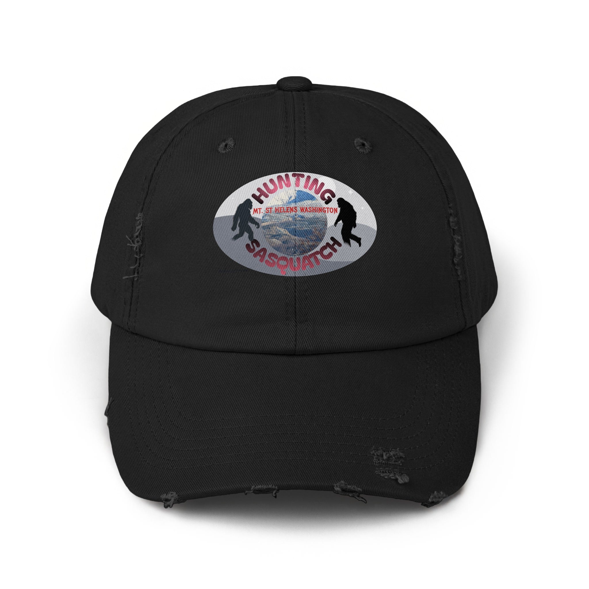 Hunting Sasquatch Distressed Black Hat product type