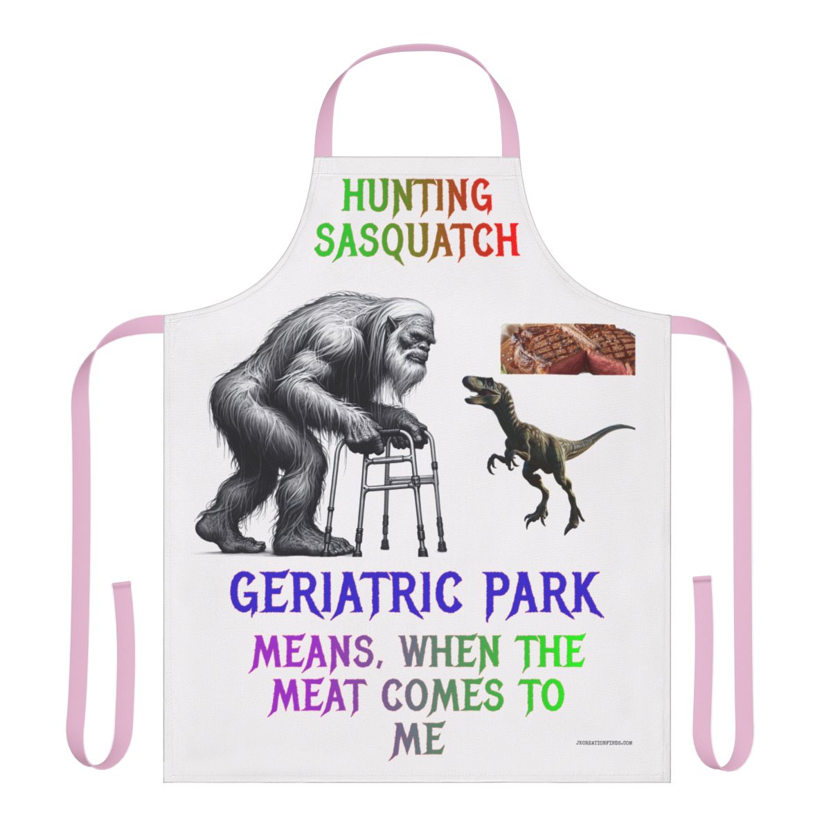 Hunting Sasquatch Geriatric Park Apron