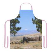 Scenic Mountain View and Trees Apron for Outdoor Enthusiasts