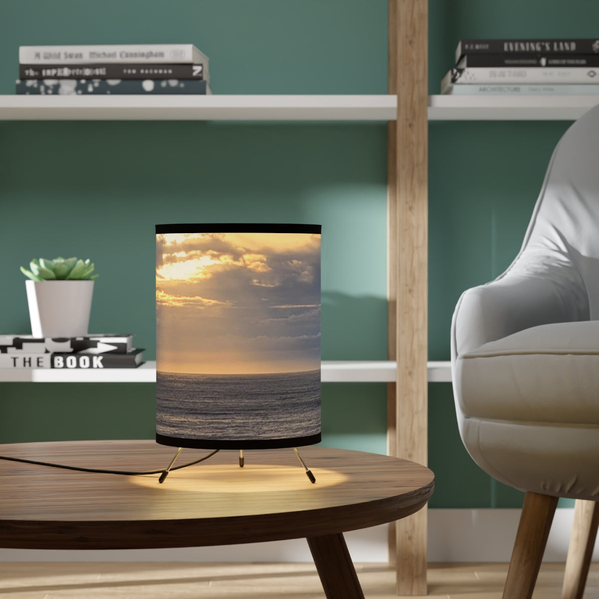 Sunset Ocean View Table Lamp for Modern Home Decor