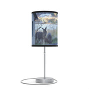 Scenic Deer with Lake Background Table Lamp