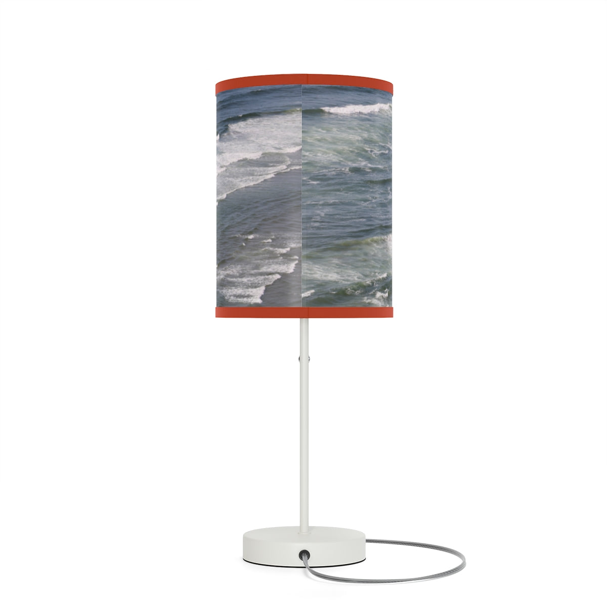 Ocean Waves Print Table Lamp for Stylish Decor
