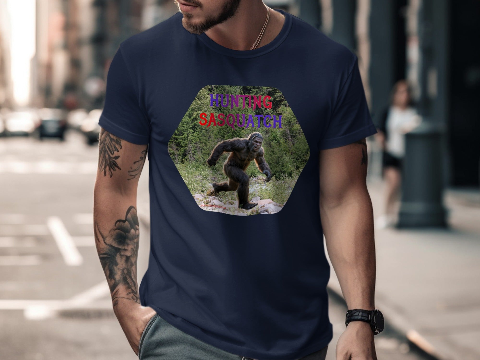 Bigfoot Hunting Sasquatch Design T-Shirt product type