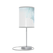 Elegant Modern Table Lamp with Abstract Blue Design