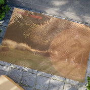 Unique Welcome Mat Featuring Hunting for Sasquatch product type