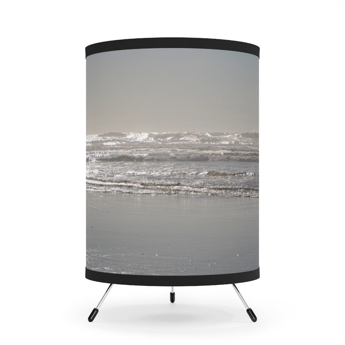 Serene Ocean View Tripod Lampshade product