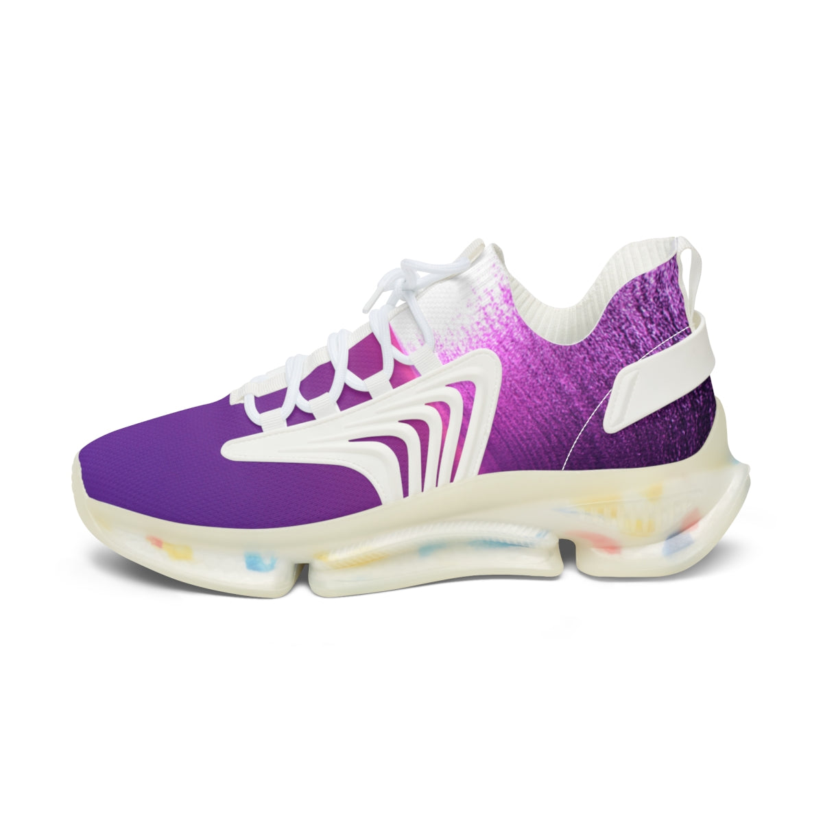 Stylish Purple Gradient Athletic Sneakers