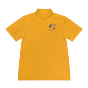 Stylish Yellow Polo Shirt with Embroidered Design
