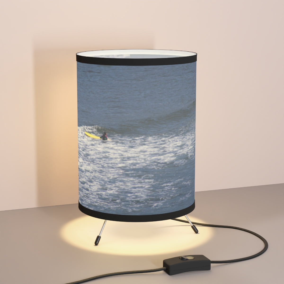 Surfer at Sunset Table Lamp for Modern Home Decor