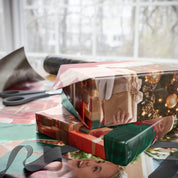 Festive Christmas Wrapping Paper Rolls With Holiday Design