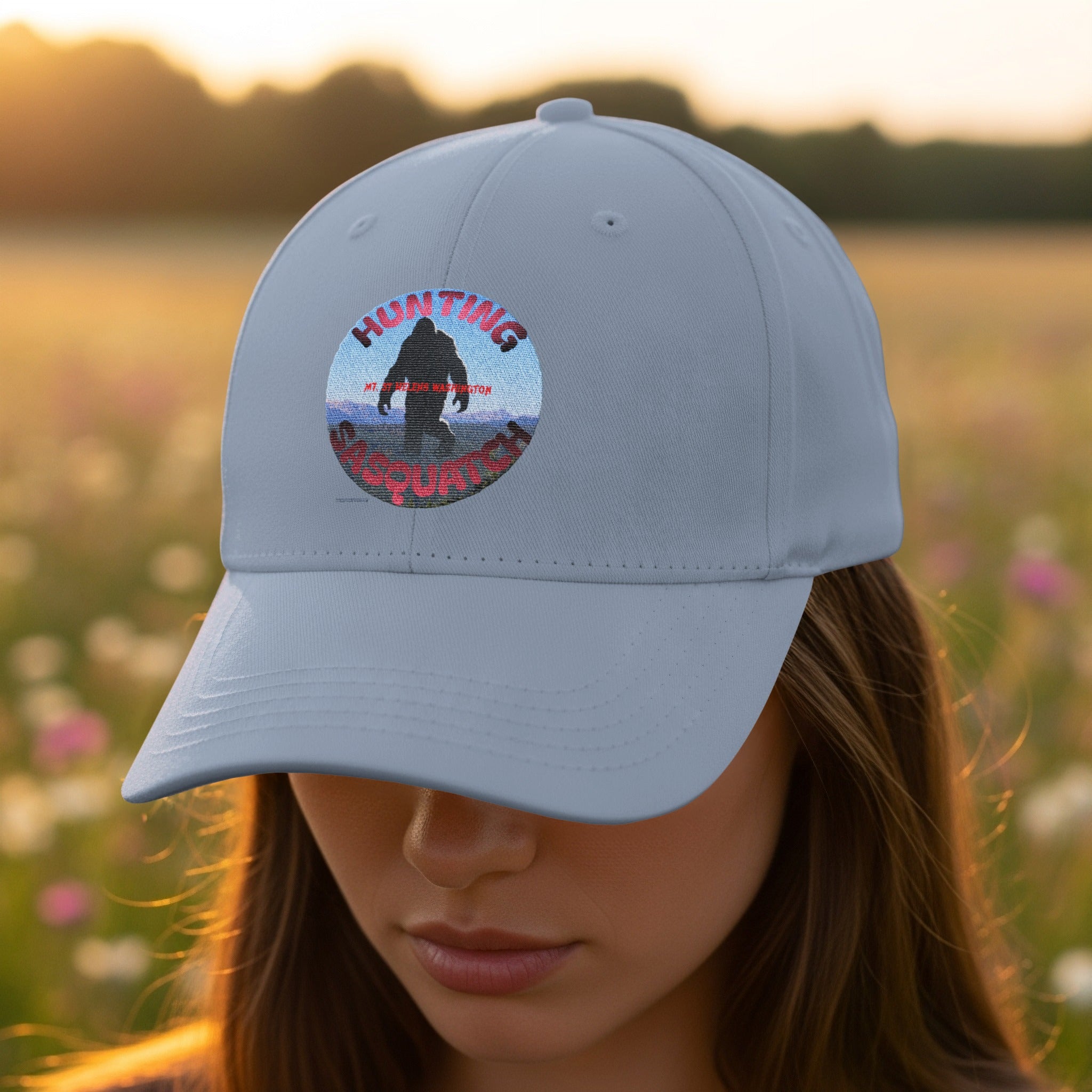 Hunting Sasquatch Embroidered Hat Casual Cap product